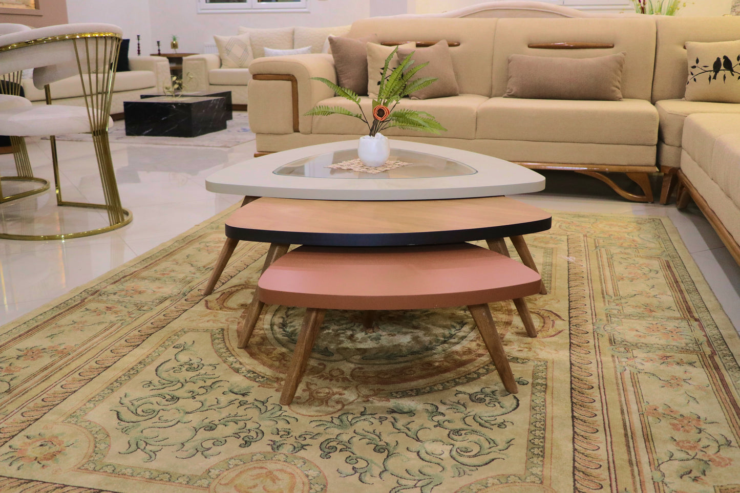 Table basse lotus