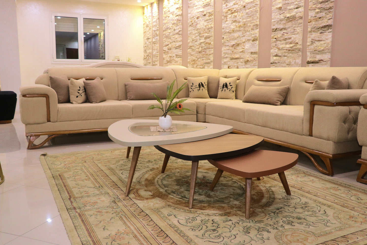 Table basse lotus