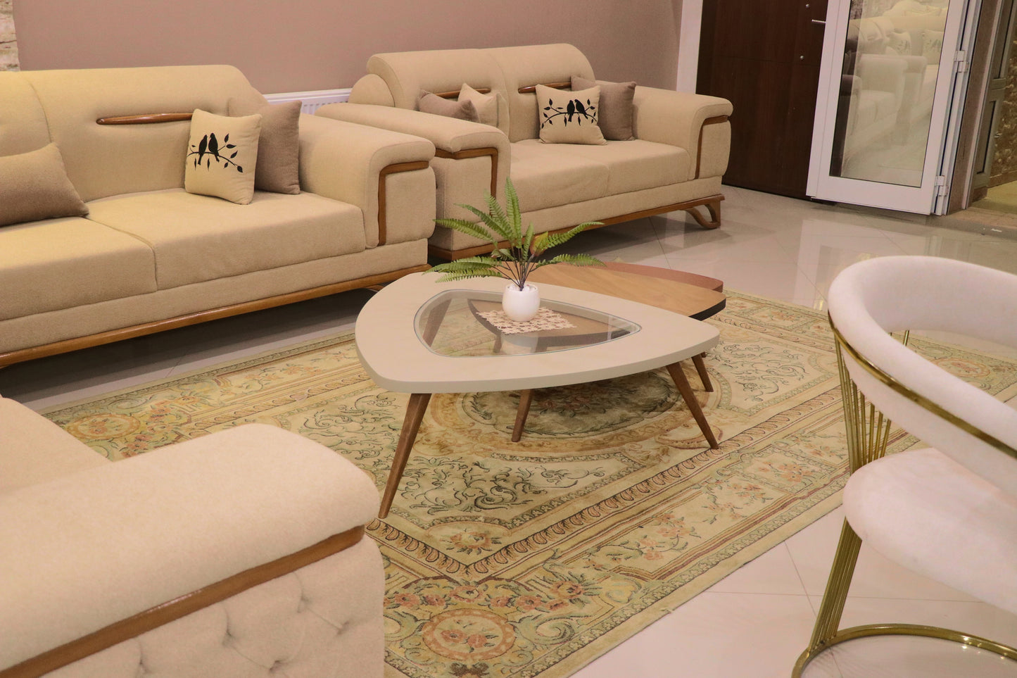 Table basse lotus